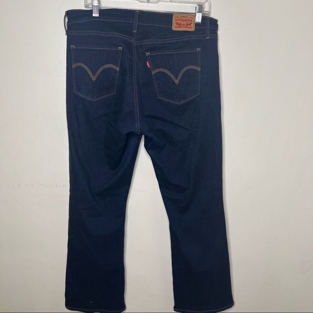 LEVI’S Curvy Bootcut Dark Wash Denim Jeans - Picture 10 of 16